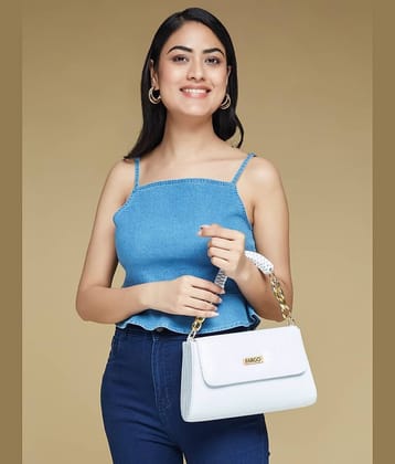 Fargo White PU Sling Bag