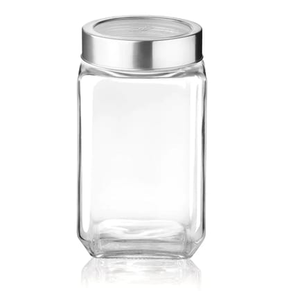 Treo Cube Storage Glass Jar | Transparent | 1 Pc