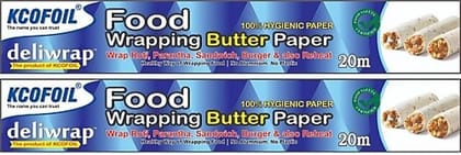KCOFOIL FOOD WRAPING BUTTER PAPER 20Mtr Paper Foil