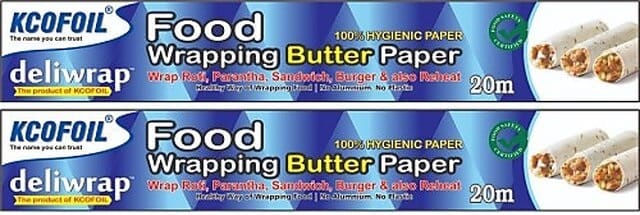KCOFOIL FOOD WRAPING BUTTER PAPER 20Mtr Paper Foil