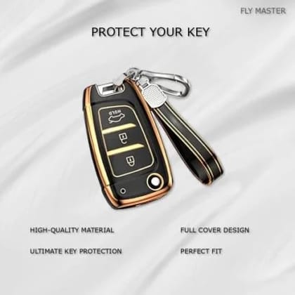 Verna 2020 Onwards Flip Key | Car Accessories | Protects and Personalizes Key
