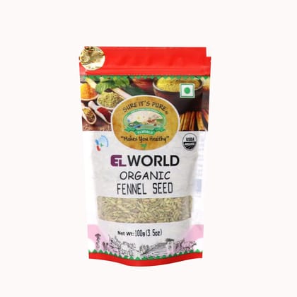 Elworld Agro & Organic Food Products Fennel Seeds 100g Elworld Agro & Organic Food Products Fennel Seeds 100g