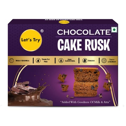 Let's Try Choclate Cake Rusk - 100g 