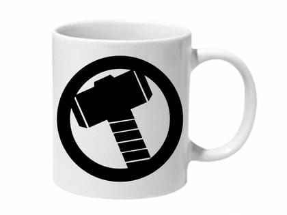 Multicolor Thor Symbol Ceramic Mug