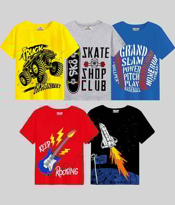 Kuchipoo Pack of 1 Boys Cotton Blend Polo T-Shirt ( Multicolor7 )