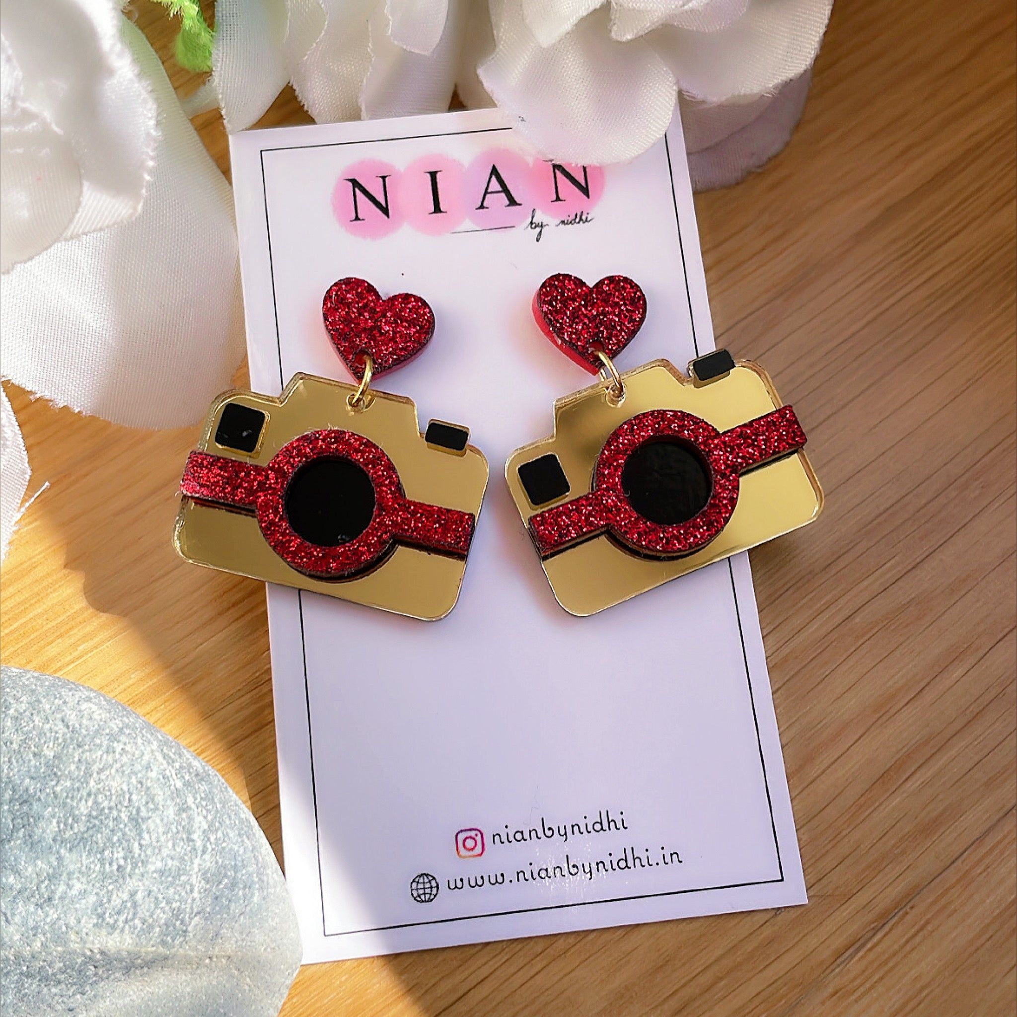 Camera Earrings