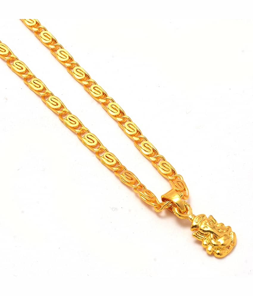 Jewar Mandi Golden Pendant ( Pack of 1 )