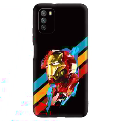 Iron Man Play Fast POCO M3 Premium Embossed Mobile cover