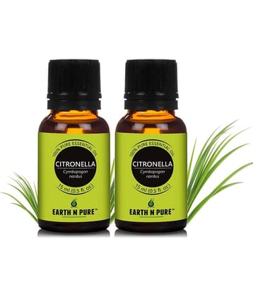 Earth N Pure - Citronella Essential Oil 15 mL ( Pack of 2 )