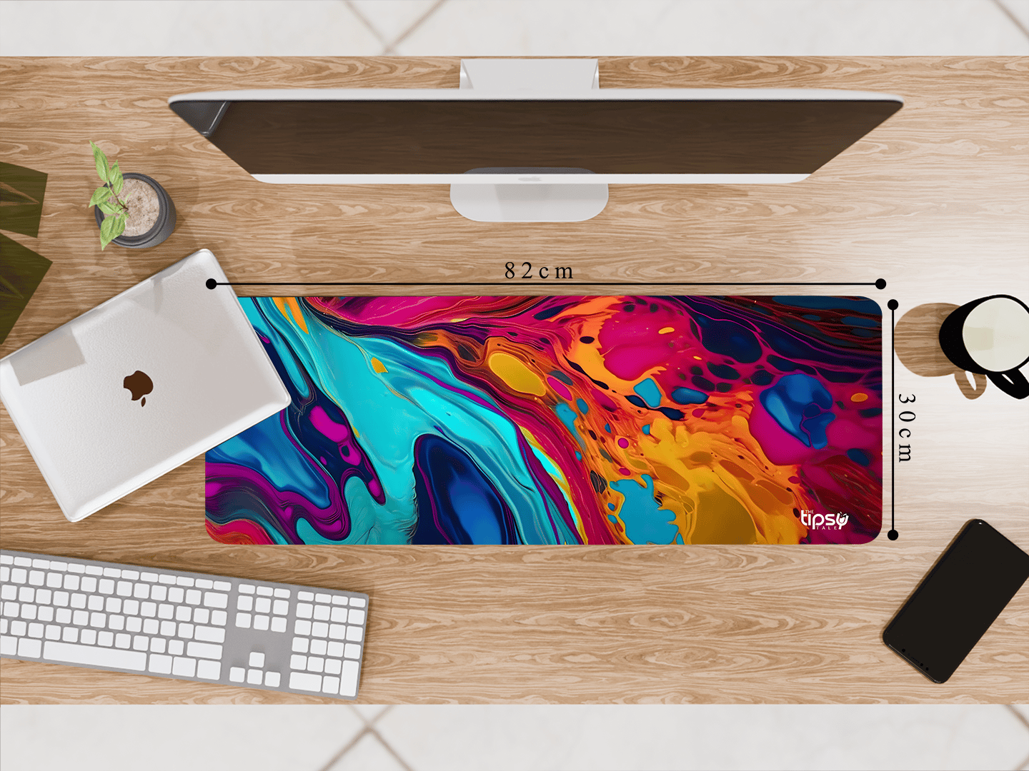 "Splash of Joy" Gaming Mousepad – Elevate Your Gaming Experience-Large (30CM X 82CM)