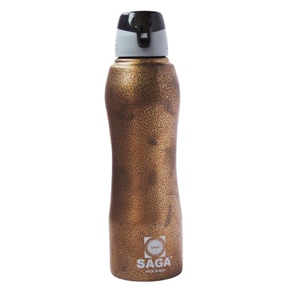 Slipper Lid Stainless Steel Bottle 1000 ML Brown Finish (SMAS048 B)
