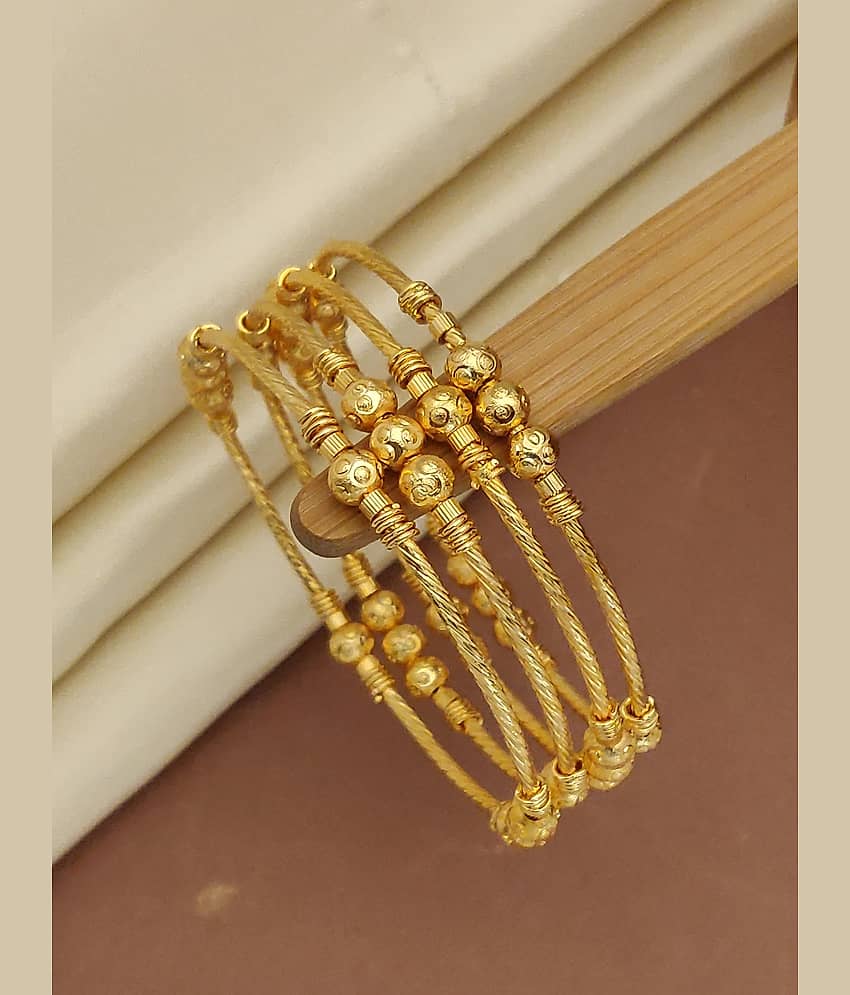 Shivay Fashion Gold Bangle Set ( Pack of 2 )