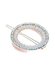 Women Gold-Toned Beaded Bumpit Hair Pin