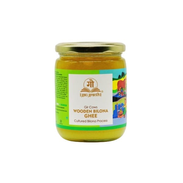 Wooden Bilona A2 Cow Gir Ghee 500 Ml