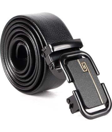 CIMONI - Black Leather Men's Casual Belt ( Pack of 1 )