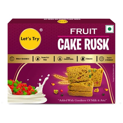 Let's Try Fruit Cake Rusk - 200g