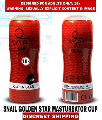 Premium Quality New Sexy toy Snail Golden Star Pussy Masturbator Cup Fleshtight For Men