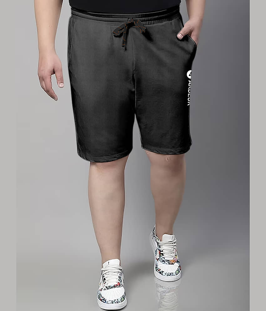 Ardeur Charcoal Cotton Blend Men's Shorts ( Pack of 1 )