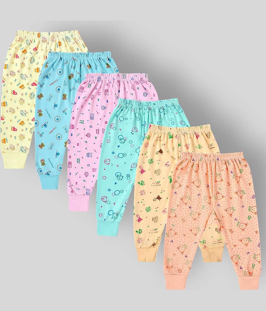 DAYAKU Pack of 6 Baby Boys Cotton Blend Pyjama ( Multi Color )