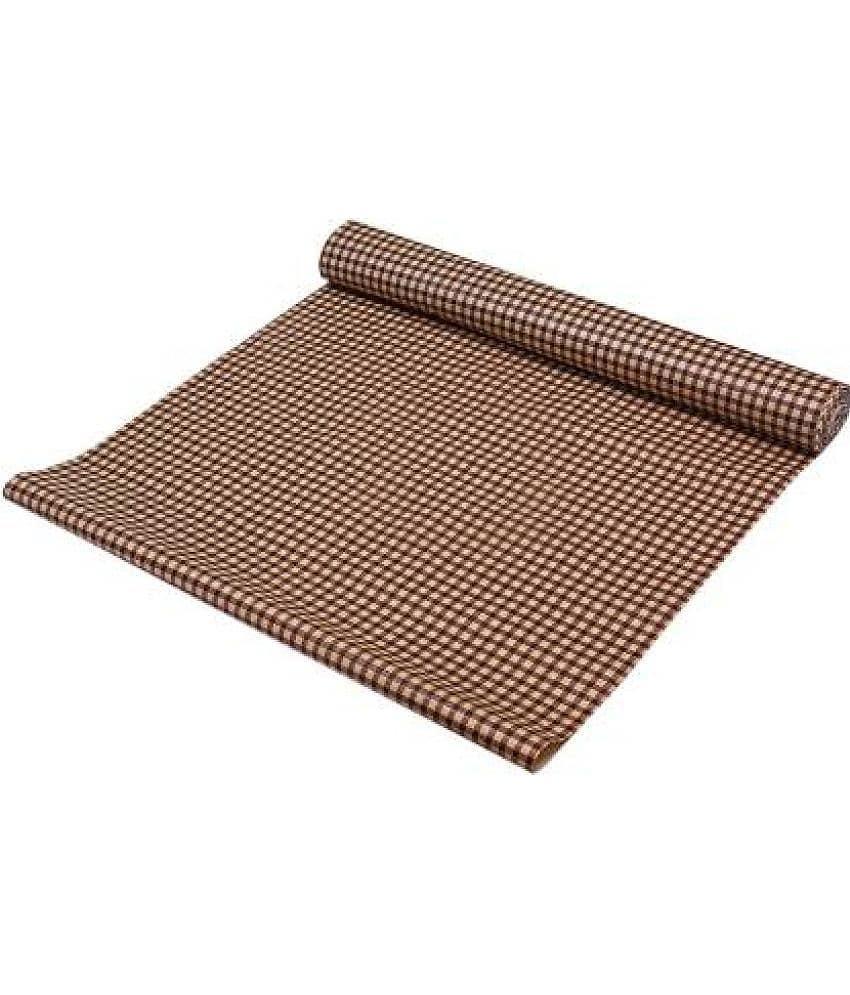 Single PVC Brown Kitchen Shelf Cover Cover