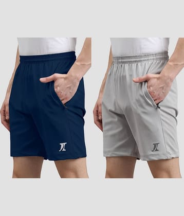 INDICLUB Multicolor 7 Lycra Men's Shorts ( Pack of 2 )