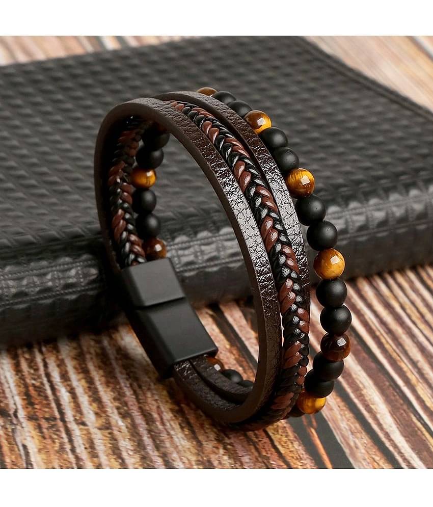 FASHION FRILL Brown Bracelet ( Pack of 1 )