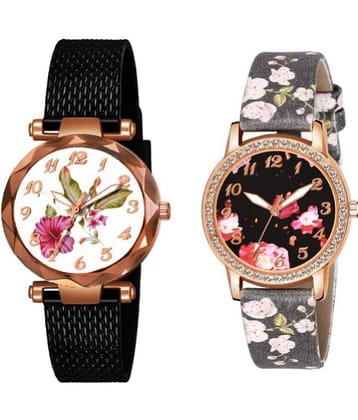 DECLASSE - Black Metal Analog Couple's Watch