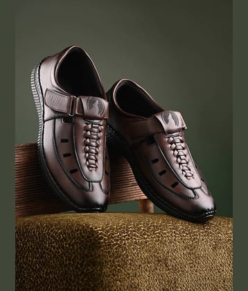 Rising Wolf - Brown Men's Sandals