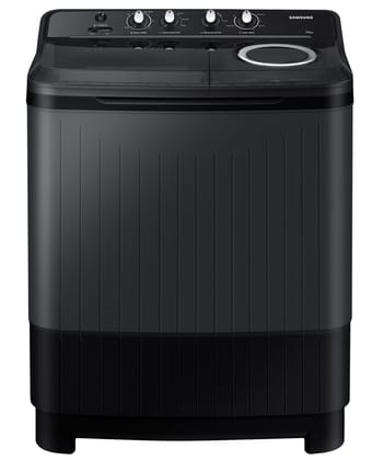 Samsung 7.5 Kg 5 Star Semi Automatic Top Load Washing Machine (WT75B3200GD/TL,DARK GRAY) Samsung 7.5 Kg 5 Star Semi Automatic Top Load Washing Machine (WT75B3200GD/TL,DARK GRAY) - Dark Gray Body - Dark Gray Base / 7.5 kg