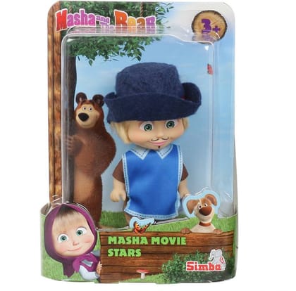 SIMBA Masha Movie Stars in Musketry outfit, 12 cm  (Multicolor)