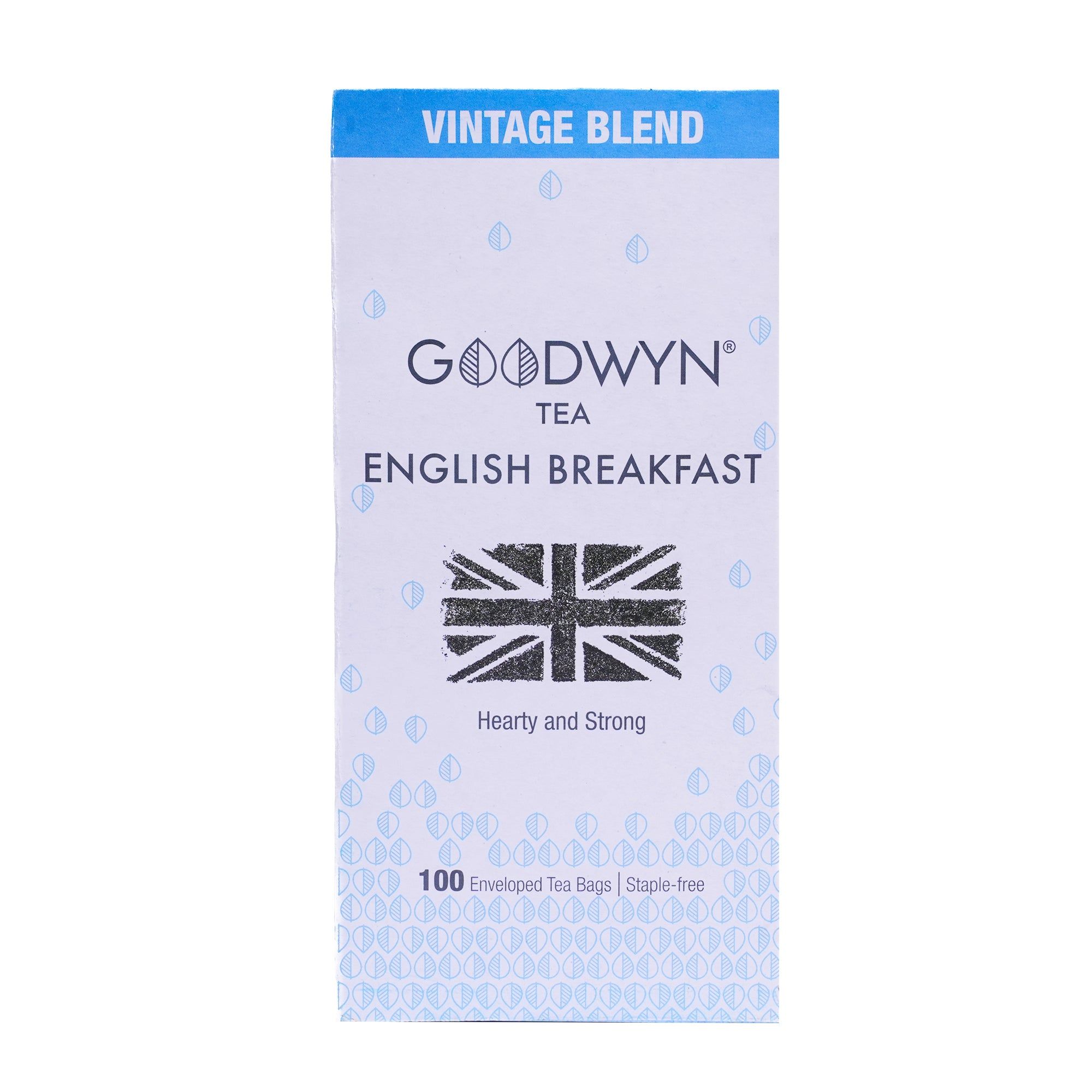 Goodwyn English Breakfast Black Tea (100 Tea Bags) | From Own Tea Estates | 100% Natural | Plastic Free Tea Bags | Low Caffeine Non Bitter | Rich in Antioxidants