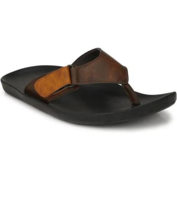 Leeport - Brown  Synthetic Thong Flip Flop