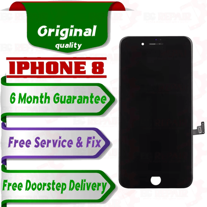 Apple iPhone 8 (display glass combo folder) Mobile Display LCD Screen With Touch. Black Apple iPhone 8 (display glass combo folder) Mobile Display LCD Screen With Touch. Black