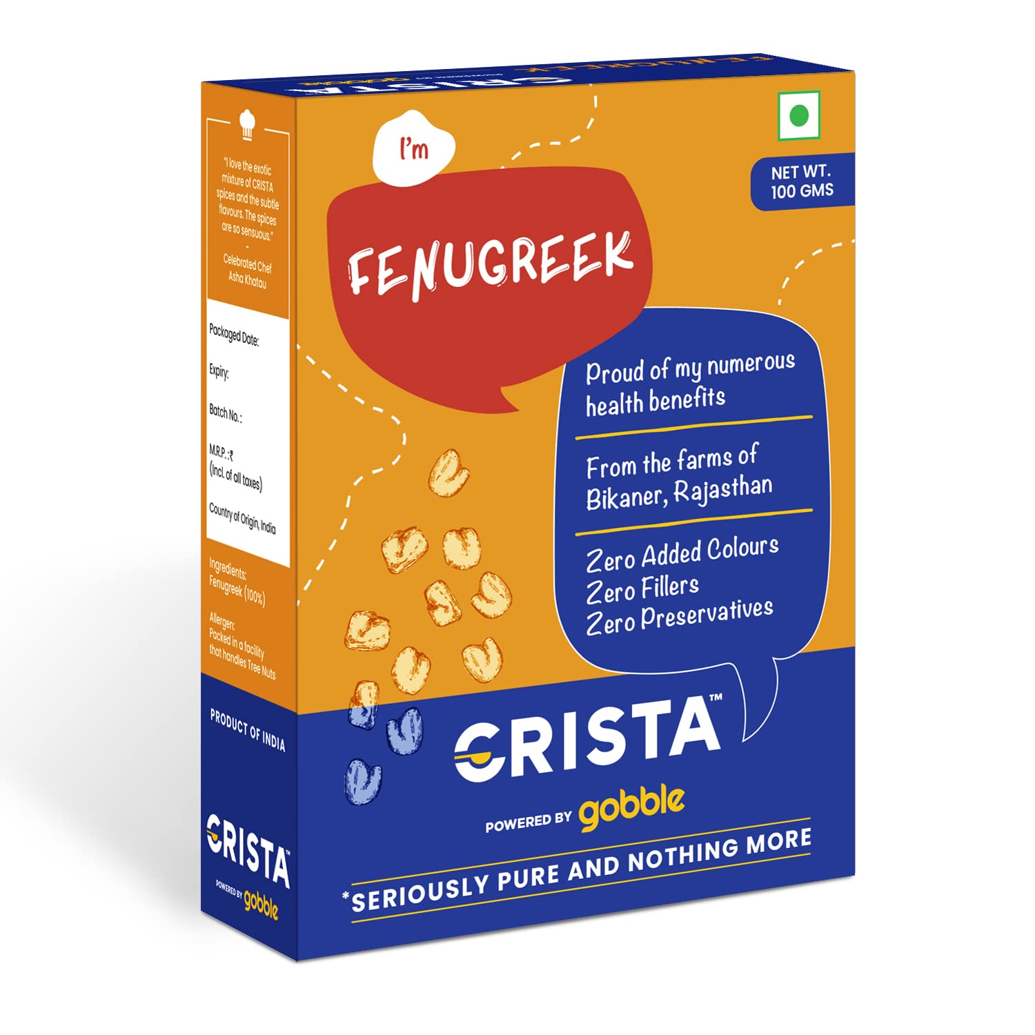 CRISTA Fenugreek, 100 gm