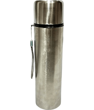 Dynore 1000 ml Flask Silver Steel Flask ( 1000 ml )