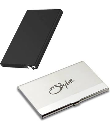 Styel 98 Combo of 2|High Quality Stylish Wallet for Men & Women 6 Card Holder