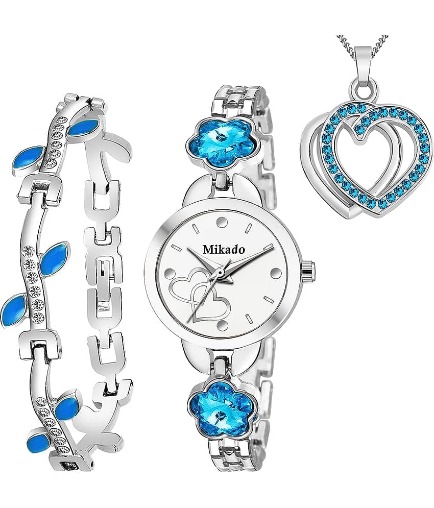 Mikado Stainless Steel Round Womens Watch