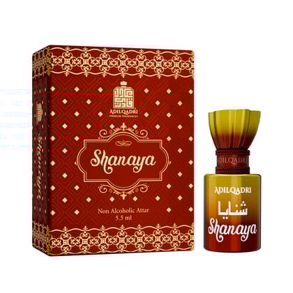 Adilqadri Shanaya Attar for Men & Women | Arabic & French Blend | Chocolate, Amber & Wood Fragrance Notes | Long-Lasting Non-Alcoholic Roll-On Attar | Ideal Gift |5.5ML Pack Adilqadri Shanaya Attar for Men & Women | Arabic & French Blend | Chocolate, Amb