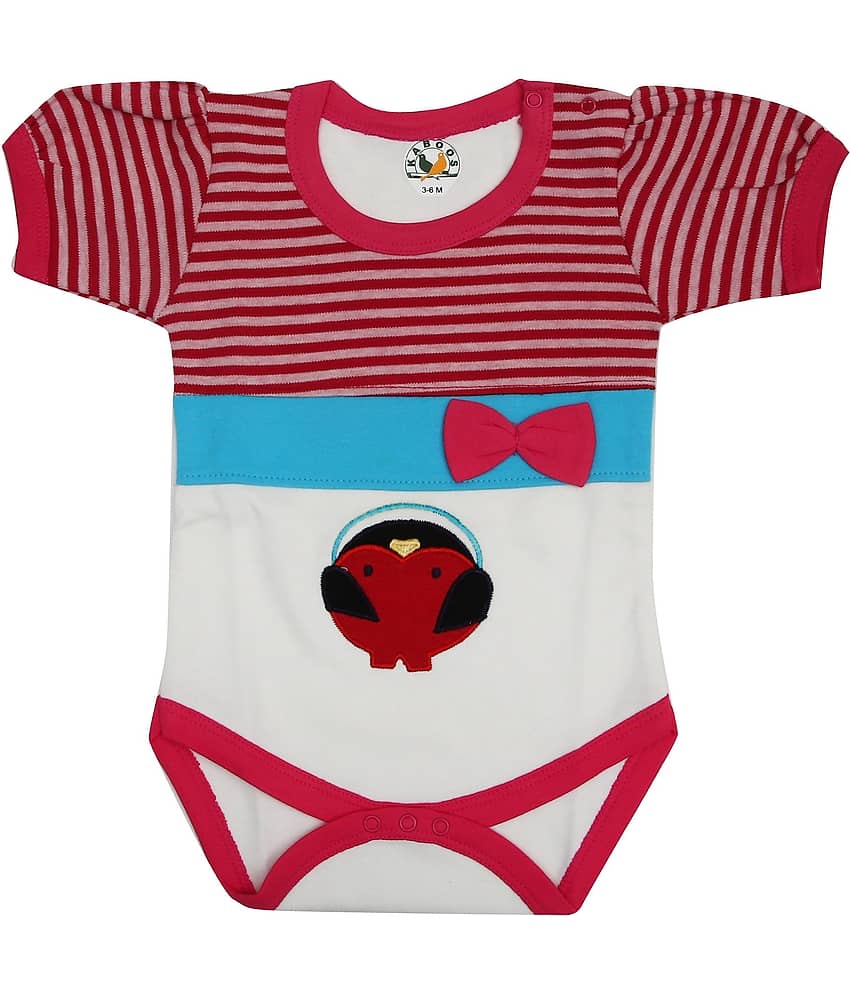 KABOOS Baby Girls Cotton Bodysuit ( Multicolor )
