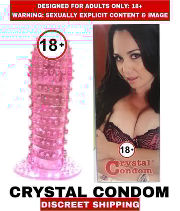 Male Adult Usage Reusable crystal condom sleeves  high-quality soft condom