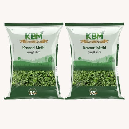 KBM Premium Spices Kasoori Methi, 100 gm - Pack of 2