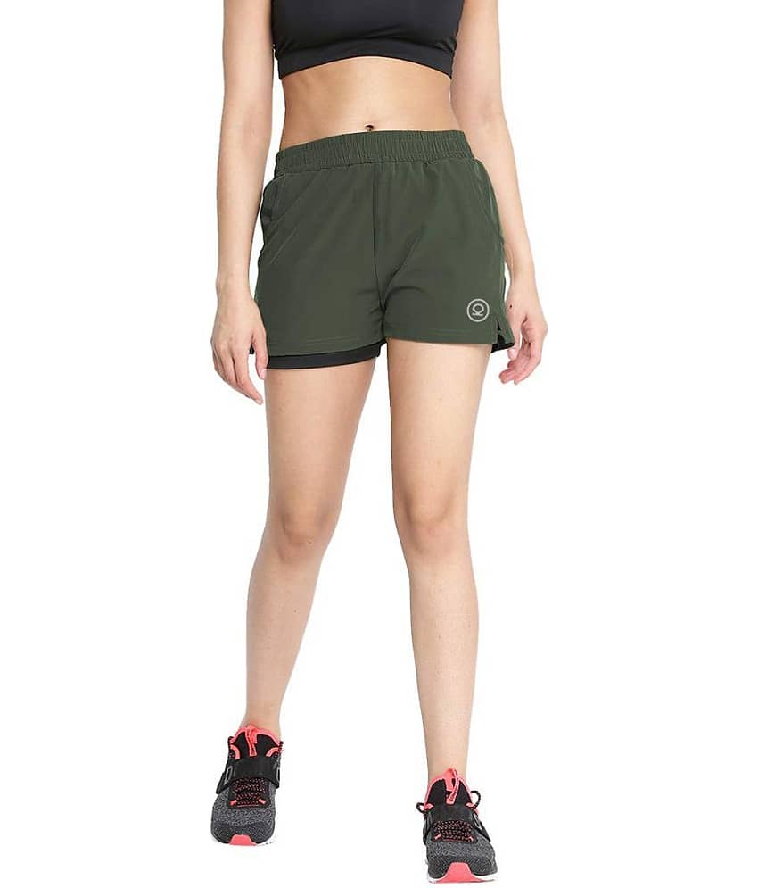 Chkokko Polyester Skorts - Black Single