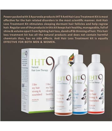 Lass Naturals Iht 9 Hair Loss Therapy - Shampoo, Conditioner & Hair Oil Pack Of 3