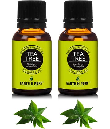 Earth N Pure - Tea Tree Essential Oil 15 mL ( Pack of 2 )