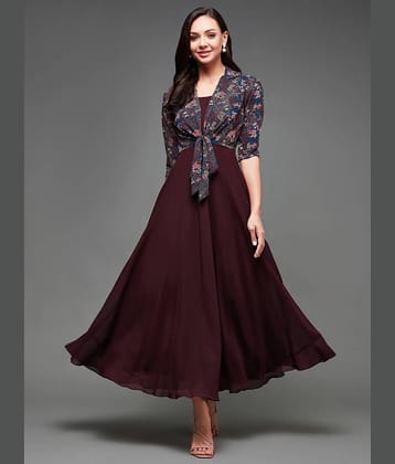 Miss Chase Women Georgette Printed Gown ( Multi Color )