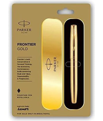 Parker Frontier Gold Fountain Pen Fountain Pen (Blue)