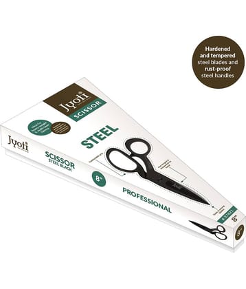 Jyoti Scissor 8" Steel Black for Professional Use - Pack of 1