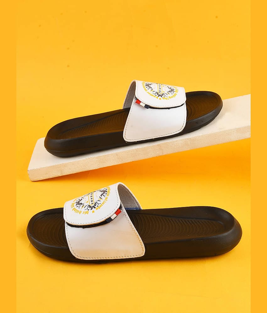 PERY PAO White Men's Slide Flip Flop