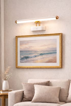 SPARKWORLD Modern LED Picture Light Wall Lamp | Warm White Painting & Photo Frame Light | White & Rose Gold Finish for Living Room & Bedroom | Colour: LX776/6W/RG/PKW