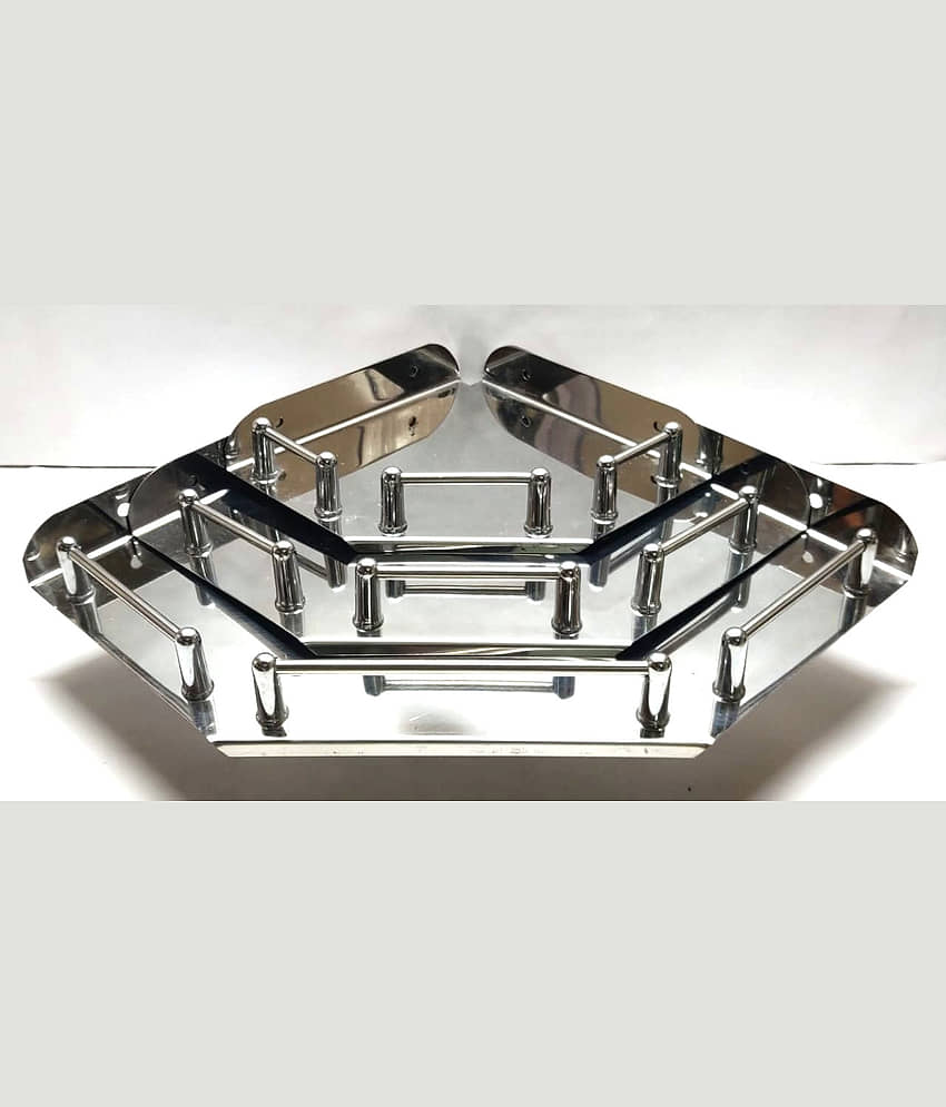 RR Collection Stainless Steel Corner Shelf